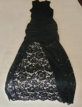 Vestido Negro Largo Fin de Año