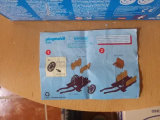 Playmobil Carro Paja Caja Vacía e instrucciones