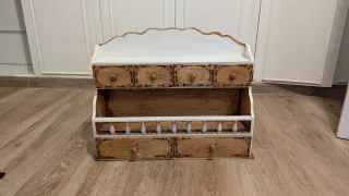 Mueble especiero vintage madera