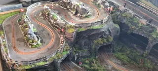 Maqueta Slot Madera Scalextric