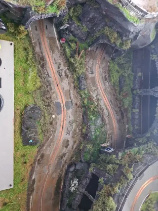 Maqueta Slot Madera Scalextric