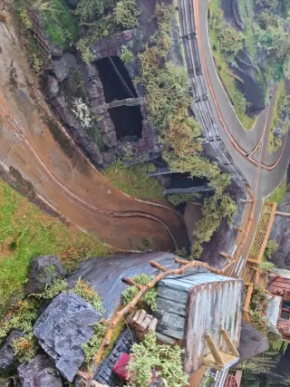 Maqueta Slot Madera Scalextric