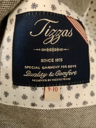 Americana niño gris