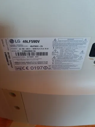 Televisión LG 49LF590V-ZA Blanca