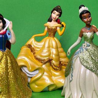 Lote 6 Figuras Princesas Disney Purpurina PVC