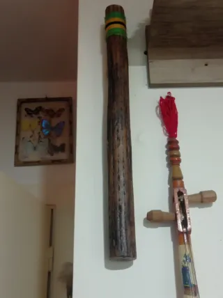 Palo de lluvia artesanal