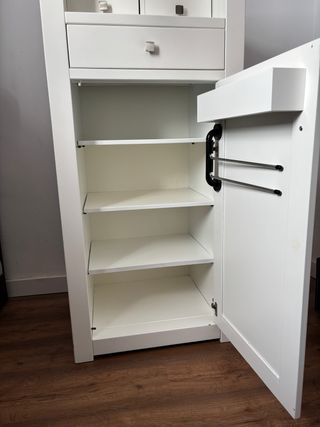 Cómoda/Armario Blanco madera maciza