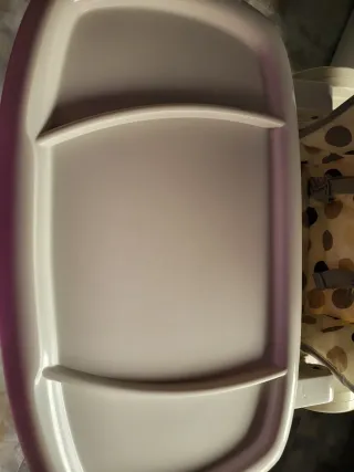 Trona bebé con funda de lunares