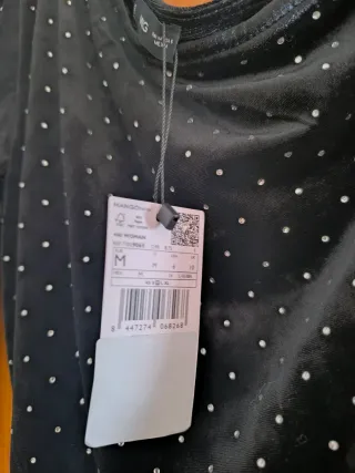 Vestido fiesta terciopelo Mango