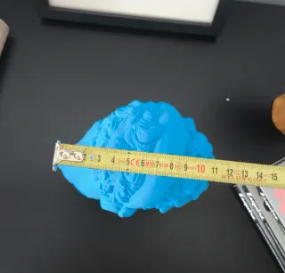 Figura busto fusión contemporáneo AZUL mate