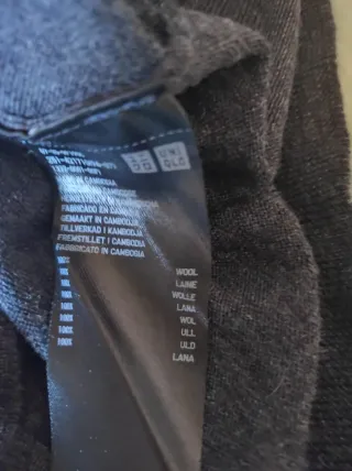 Maglioncino Uniqlo Grigio V-Neck