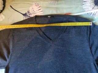 Maglioncino Uniqlo Grigio V-Neck