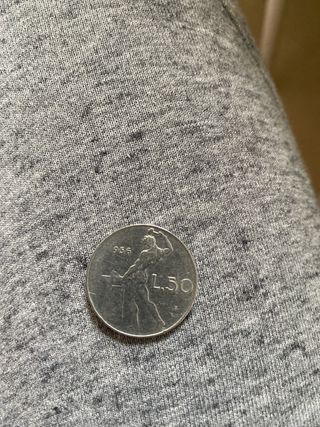 Moneta 50 Lire Italia 1956