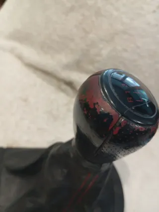 Pomo Cambio Seat Ibiza Cupra 6L Negro/Rojo