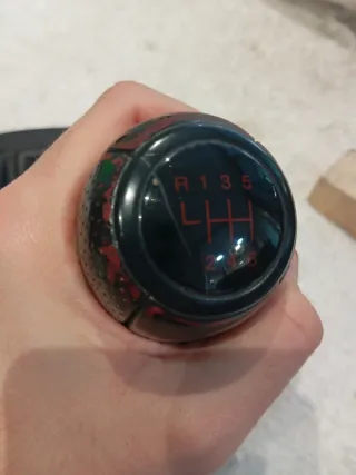 Pomo Cambio Seat Ibiza Cupra 6L Negro/Rojo