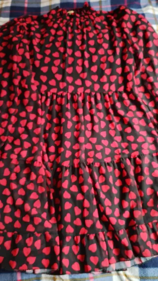 Vestido Fiesta Corazones Talla Unica