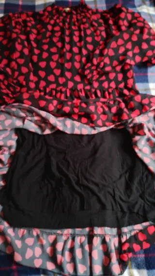 Vestido Fiesta Corazones Talla Unica