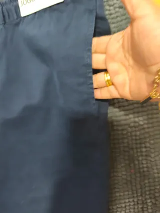 Pantalón Jogger Bershka Azul Elástico