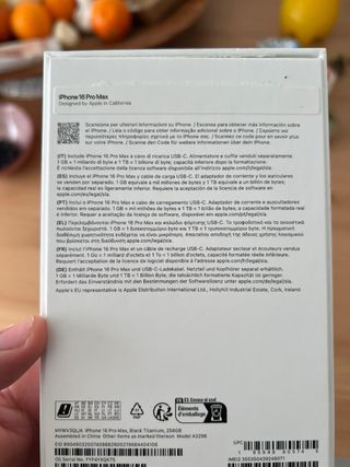 iPhone 16 Pro Max 256GB Negro