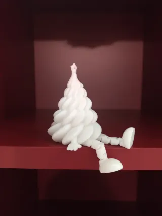 Alberello bianco Natale decorazione