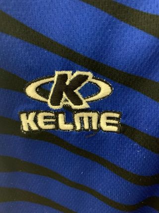 Camiseta Fútbol Kelme XL Azul Rayas