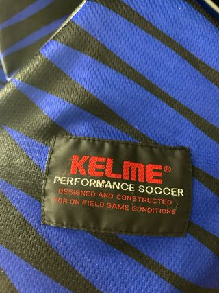 Camiseta Fútbol Kelme XL Azul Rayas