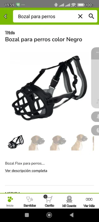 Bozal para perro grande