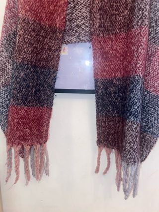 Bufanda a cuadros mujer