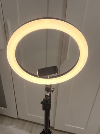 Aro de luz para grabaciones y fotos.