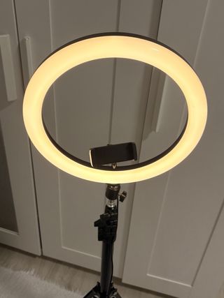 Aro de luz para grabaciones y fotos.