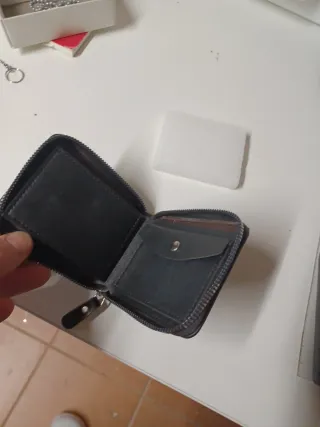 Cartera Garibaldi hombre negra con logo