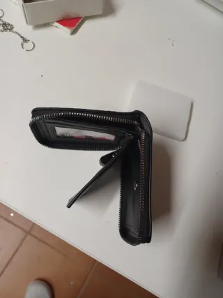 Cartera Garibaldi hombre negra con logo