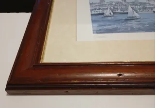 Litografía acuarela firmada Inge claussen