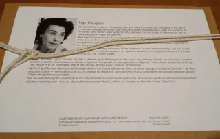 Litografía acuarela firmada Inge claussen