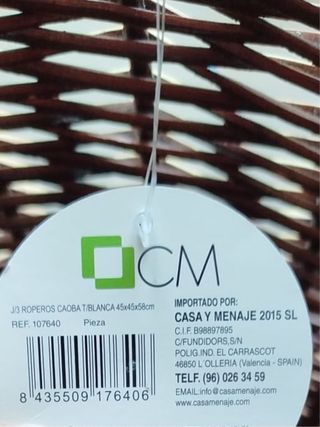 Cesta grande de mimbre