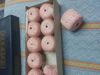 10 gomitoli Filato Egizio Cotone Mercerizzato