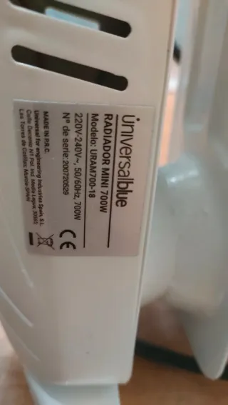 Calentador de aceite Universal Blue