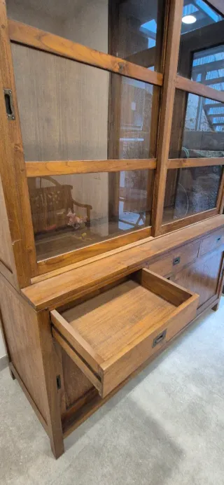 Vitrina/Alacena Madera Teca Maciza