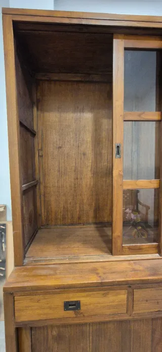 Vitrina/Alacena Madera Teca Maciza