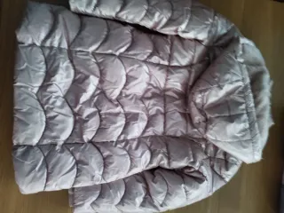 Chaqueta rosa metalizado niña para 10 años