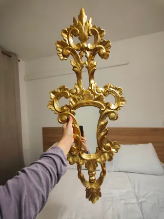 Espejo antiguo pan de oro Son 3