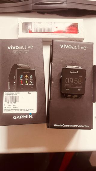 Reloj Garmin Vivoactive + banda pectoral