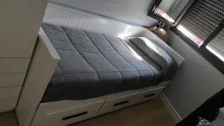 Cama dormitorio con cajones