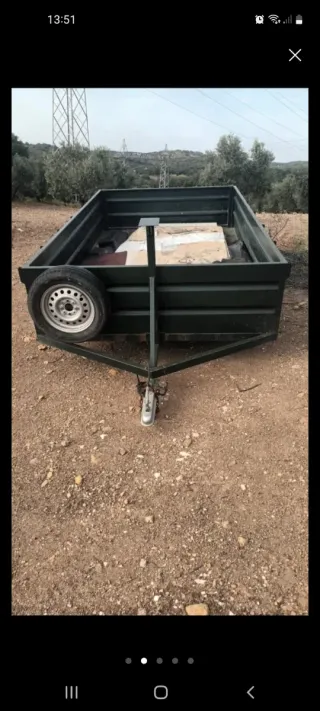 Remolque el cajón mide 3m x 2metros