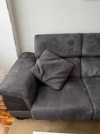 Sofá Chaise Longue Gris Divani Star