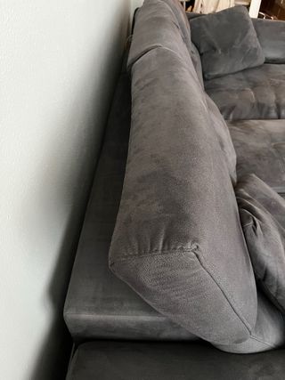 Sofá Chaise Longue Gris Divani Star