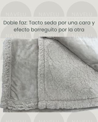 Manta con cesto beige - borreguito