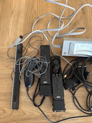 Nintendo Wii Negra Completa