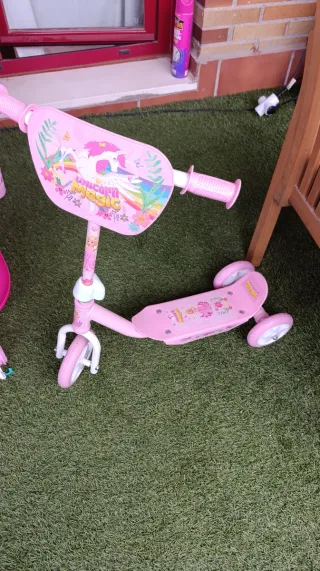 Patinete infantil 3 ruedas unicornio