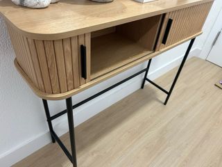 Mueble de entrada madera y metal